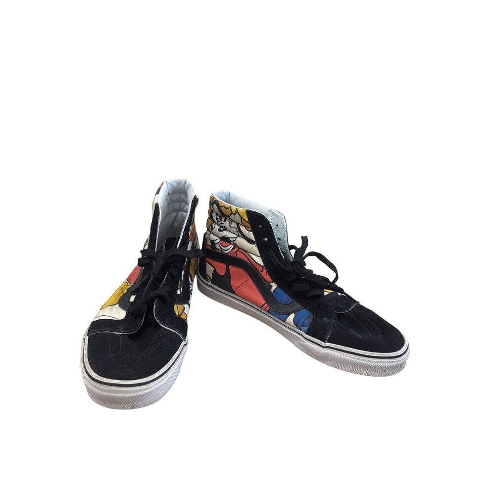 Vans Disney Mens Black Leather High Top Sneakers Shoes Size 10.5 SKU 8263